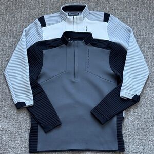 Under Armour Gray & Black Quarter-Zip Pullover (you get both!)